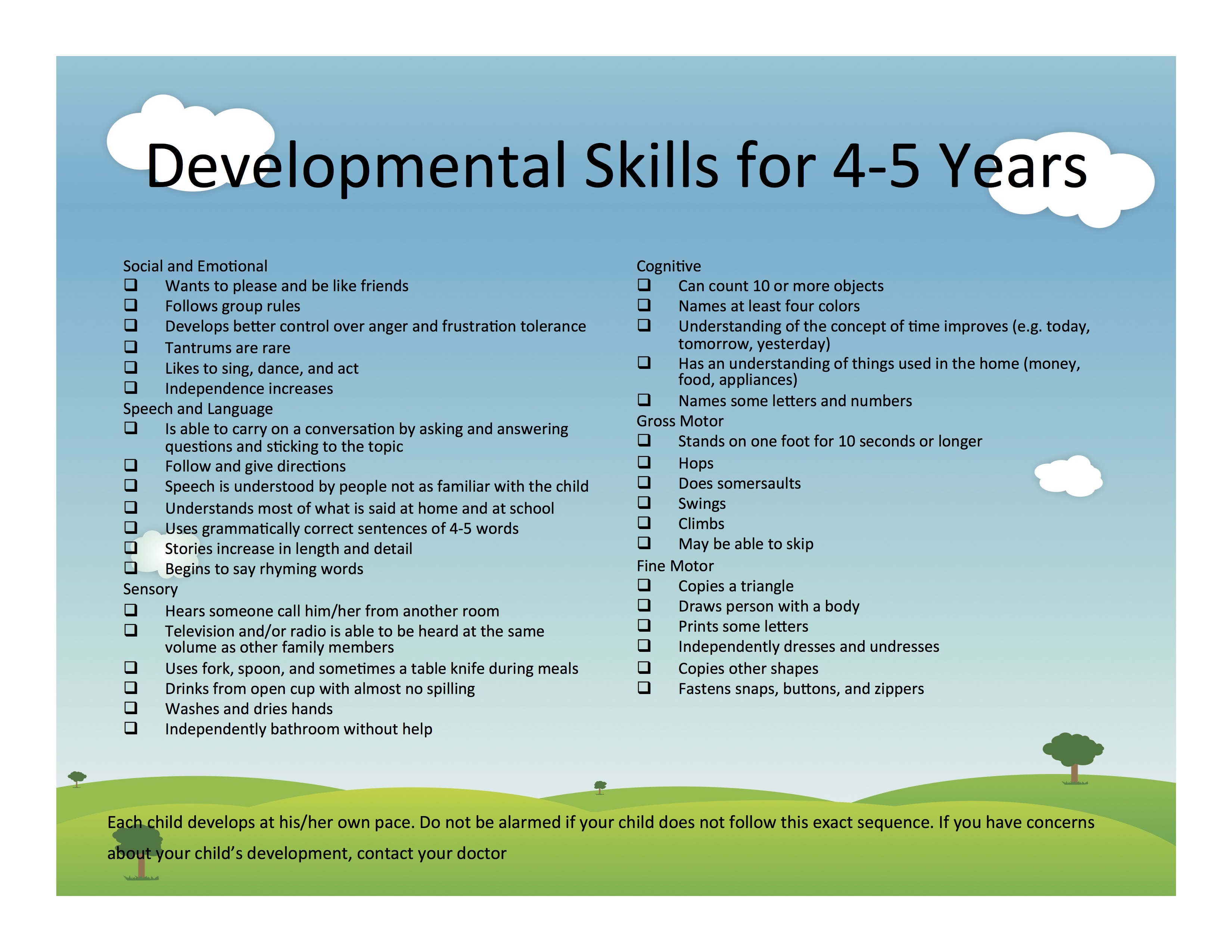 examples of developmental assignments